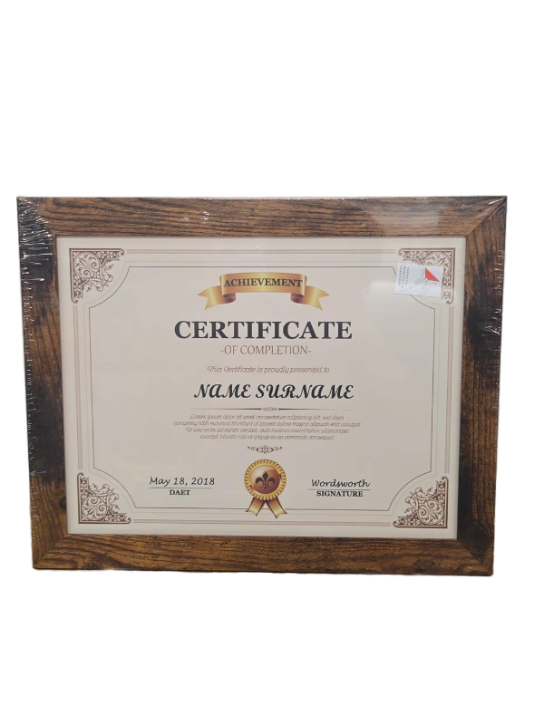 lot 34175 image: Wooden Pattern Picture Frames Set of 7-10x12.5