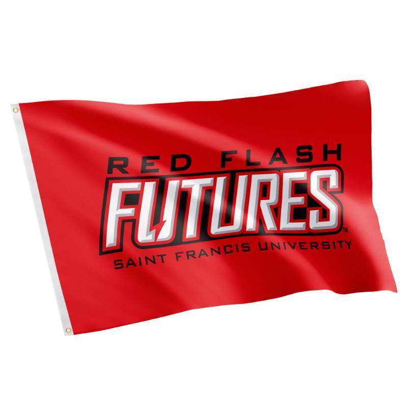 lot 34213 image: Saint Francis University SFU Flag - 3 x 5 Feet Flash Banner, IndoorOutdoor Durable Fabric, 100% Polyester Design (Style 1)