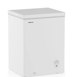 lot 33519 image: Hisense 5 cu ft Garage Ready Chest Freezer- White (See Details - Retail $198