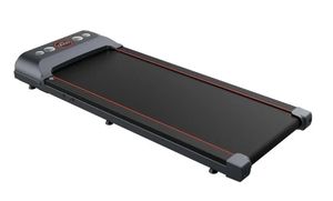 lot 33525 image: GymMaster Electric Walking Desk Exercise Treadmill, Black, 264 lb, 12 mph - Retail $335