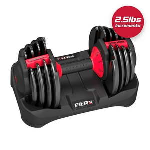 lot 33532 image: FitRx SmartBell 9 in 1 Adjustable Dumbbell 25 lb - Retail $70
