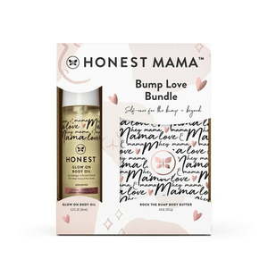 lot 33559 image: The Honest Company  Honest Mama Body Butter  Body Oil Bump Love Bundle  Unscented  8.2 oz.