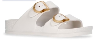 lot 35534 image: Time and Tru Womens Double Buckle EVA Slide Sandals Size 6