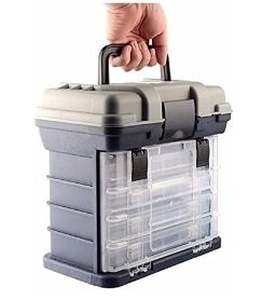 lot 35562 image: Fishing Storage Box Fishing Tool Box Multi-Layer Container Box Retail $98