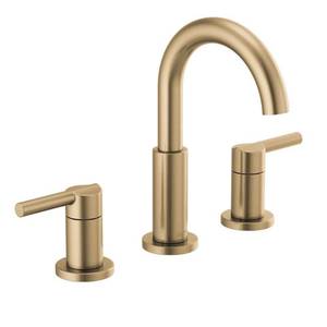 lot 35564 image: Delta Nicoli Two Handle Widespread Bathroom Faucet - Retail $250