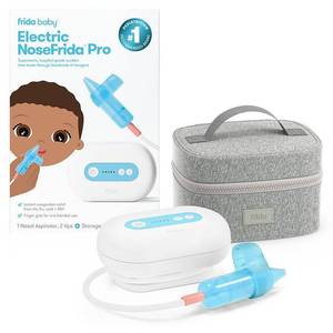 lot 35571 image: Frida Baby Electric NoseFrida Pro with Hospital Grade Suction Electric Nasal Aspirator, Polypropylene, TPE, ABS - Retail $90