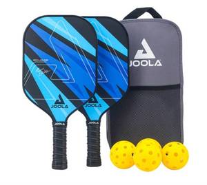 lot 15887 image: Joola Ben Johns Blue Lightning 7-Piece Pickleball Set  - Retail $89