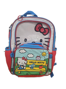 lot 34869 image: Hello Kitty Clear Backpack with Front Pocket  (Broken Strap)