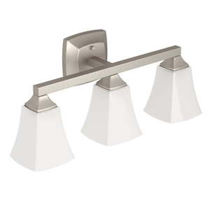 lot 35552 image: Moen YB5163BN Voss 3 Light Bath Lighting Fixture - Retail $139