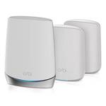 NETGEAR Orbi Whole Home Tri-Band Mesh WiFi 6 System (RBK653) Router with 2 Satellite Extenders, Coverage Up to 6,000 Square Feet, 40 Devices, AX3000 (Up to 3Gbps) - Retail: $195