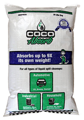 lot 15523 image: Coco Absorb CCA-35LT-GBAG-C Coco Absorb All-Natural Absorbent, 35-Liter - Retail $60