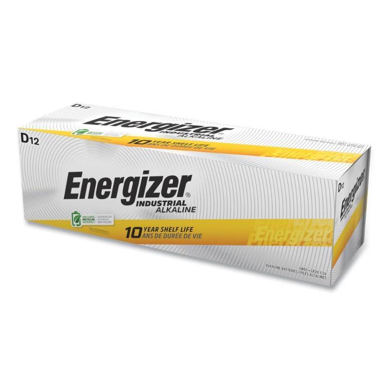 lot 15536 image: Energizer D Alkaline Industrial Batteries1.5v, Box of 12