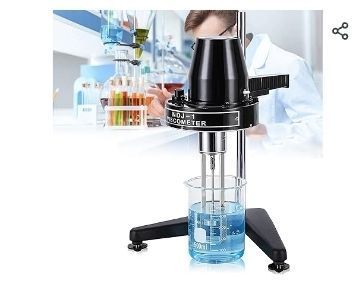 lot 30850 image: Rotating Viscometer NDJ-1 Cosmetics Rotational Viscometer Rotary Viscosity Tester Meter 10100000 mPa.s, Viscometer Pointer Type with 4 Rotors