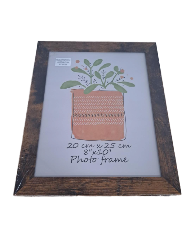 lot 33183 image: 8 x 10 Rustic Brown Wooden Picture Frame 7 Pack