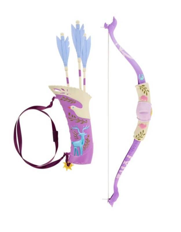 lot 15622 image: Disney Princess Rapunzel Archery Toy Set with Bow, Arrows & Quiver (Ages 3) -One Arrow is Broken