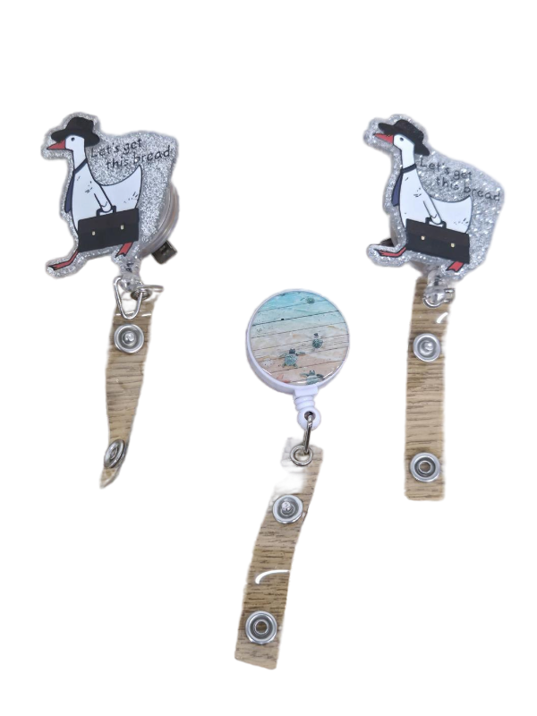 lot 34257 image: Retractable ID Badge Holders with Clips