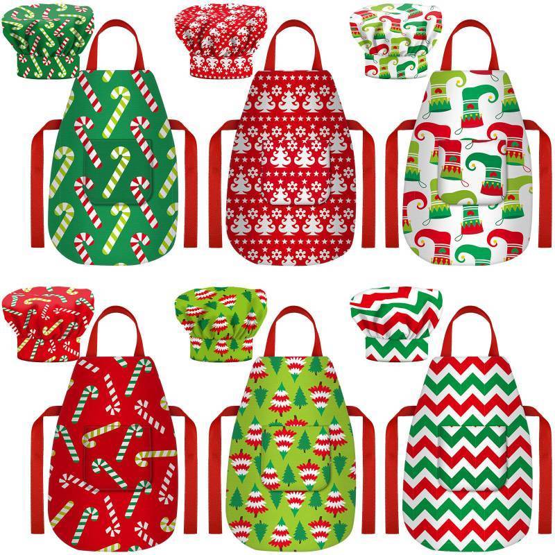 lot 34323 image: 12 Pcs Christmas Doll Accessories Mini Doll Baker Outfit (No Doll Included)