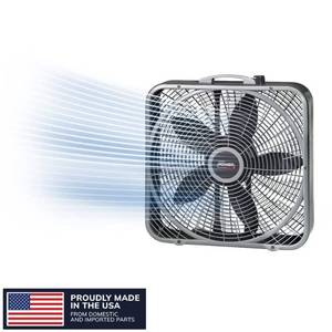 lot 35582 image: Lasko 20 in. power plus box fan - Retail $69