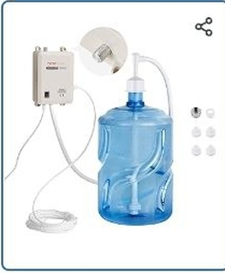 lot 35584 image: VEVOR Bottled Water Dispenser Pump System, 5 Gallon Dispensing System, Automatic Electric Water Dispenser, Single Inlet Water Jug Pump, Compatible Use with CoffeeTea Machine, Refrigerator, Ice Maker - Retail $64
