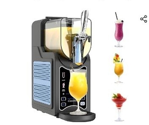 lot 35595 image: 6 in 1 Slushie Machine for Home, No Ice Needed Slushy Machine 88oz Frozen Drink Maker, Bigger Tank, Auto Clean, Easy to Make Slush, Juice, Frappe, Milk Shake, Cold Drink and Cocktail - SL 3025 - Retail $169