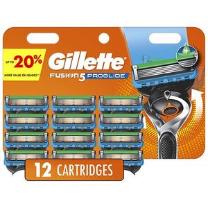 lot 34922 image: Gillette Pro Glide Mens Razor Blades 12 Blade Refills  Blue