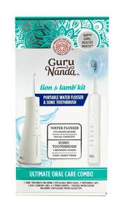 lot 34923 image: Gurunanda Lion & Lamb 2.0 - Electric Toothbrush and Water Flosser Combo - White (Missing Brush)