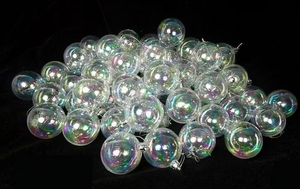 lot 35598 image: Clear Christmas Ball Ornaments