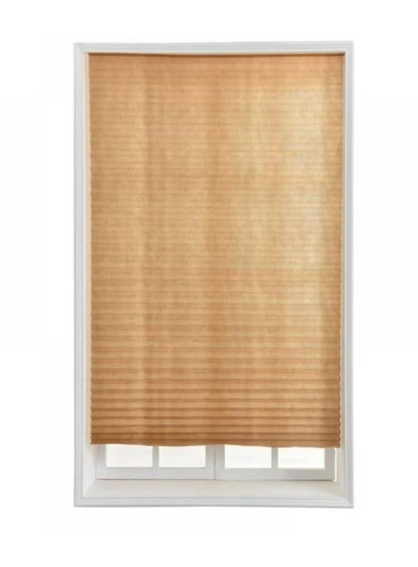lot 15641 image: Temporary Window Paper Blinds Window Shade Cover. Cut to fit, includes 2 Clips (60cm x 108cm) 2 Pack