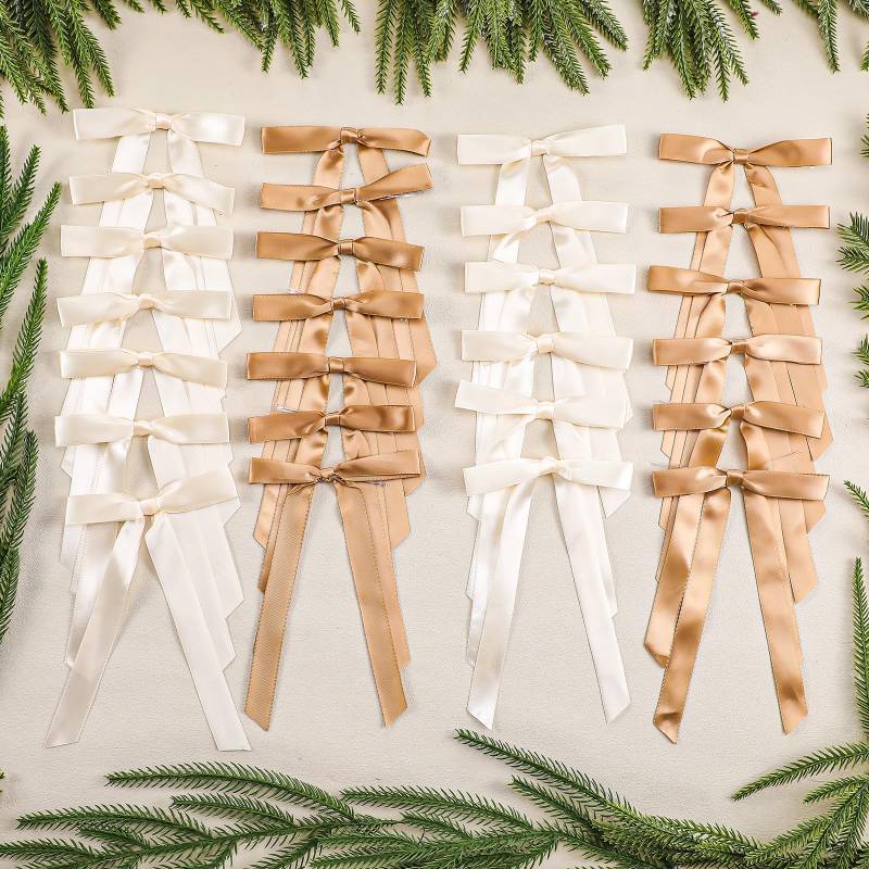 lot 32510 image: 60 Pcs Christmas Tree Bows
