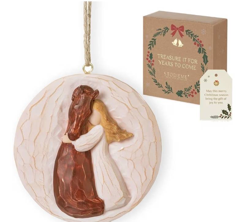 lot 23521 image: 2025 Horse Christmas Ornament Just A Girl Who Loves Horse 3D Resin Ornament