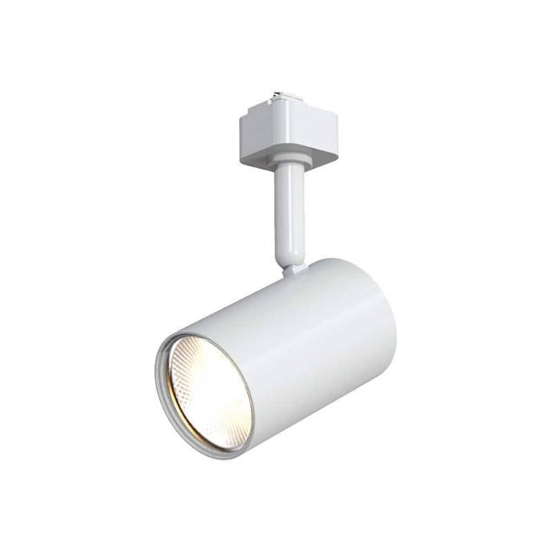 lot 2332 image: 1-Light White Integrated LED Linear Track Lighting Mini-Cylinder Step Head