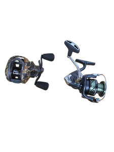 lot 38027 image: Fishing Reel Set - Spinning and Baitcasting Reels - Retail $75