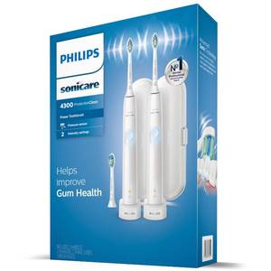 lot 34987 image: Philips Sonicare ProtectiveClean 4300 Rechargeable Toothbrush (No Brushes) - Retail $192