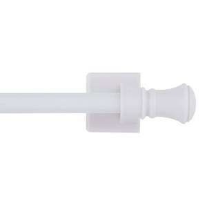 lot 38006 image: Mainstays 716  Magnetic Drapery Rod  16-28  White