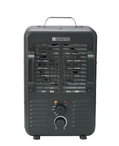 lot 8521 image: Utilitech 1500 -Watt Utility Fan Utility Indoor Electric Space Heater with Thermostat