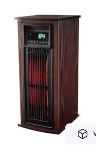 lot 8536 image: Utilitech Infrared Tower Heater 1500 -Watt Infrared quartz Tower Indoor Electric Space Heater with Thermostat