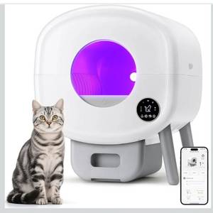 Self Cleaning Litter Box,Large Capacity Automatic Cat Litter Box Self Cleaning for Multiple Cats