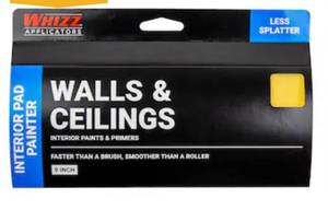 lot 8572 image: WHIZZ 1-in x 9-in Ceilings and Walls Refill Paint pad pack of 4