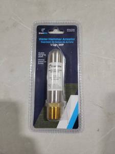 lot 8595 image: SharkBite WHAMIP12Z Stainless Steel Water Hammer Arrestor.