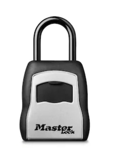 lot 8620 image: Master Lock Door Knob Combination Dials Lock Box
