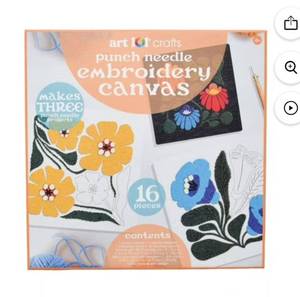 lot 8703 image: Art 101 Crafts Punch Needle Embroidery Canvas Kit