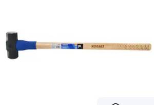 lot 8716 image: Kobalt Black 8 -lb Steel Head Wood Handle Engineering Sledge hammer