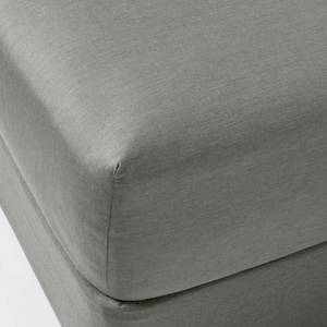 lot 8739 image: Full Easy Care Cotton Blend Sateen Fitted Sheet Gray - Room Essentials Machine Washable, 225 Thread Count, MADE IN GREEN Certified