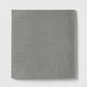 lot 8740 image: Queen Easy Care Cotton Blend Sateen Flat Sheet Gray - Room Essentials 225 Thread Count, Gender Neutral, OEKO-TEX Certified