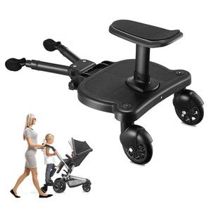 lot 8744 image: Naniruok Universal Stroller Board with Detachable Seat, 2 in 1 Buggy Board Suitable for Most Brands of Strollers, Holds Children Up to 55 lbs