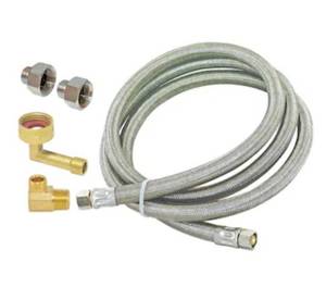lot 8768 image: EASTMAN 5-ft 38 -in Compression Inlet x 38 -in Compression Outlet Stainless steel Dishwasher connector
