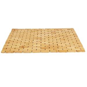 lot 8774 image: Mind Reader Bath Mat, Shower Mat, Bathtub Mat, Bathroom Accessory, Wood, Rayon from Bamboo, 23.5L x 16.5W x 0.4H, Brown