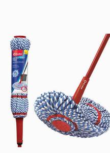 lot 8797 image: O-Cedar Microtwist Max Microfiber Twist Mop, Red