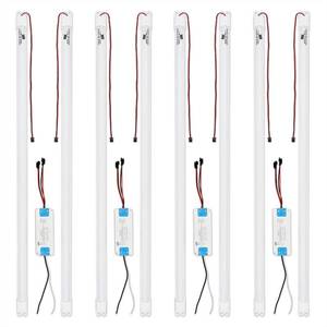 lot 8798 image: 4FT LED Retrofit Kit,Recessed Fluorescent Light Retrofit Super Bright LED Light,Panel Light,Troffer Quick Repair and Retrofit LED Kit,No Professional Tools Required,36w,3500K Warm Light (4 Pack)