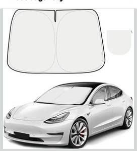 lot 8808 image: 300T Sunshade for Tesla Model Y Model 3, Car Accessories 2026 for Tesla, Front Window Sunshade